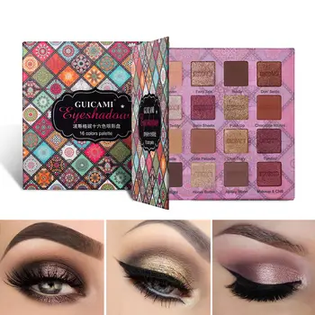 

Brand New 16 Colors Shimmer Matte Eyeshadow Palette Creamy Soft Nude Eye shadow Glitter Metallic Pigment Makeup Eye Cosmetics