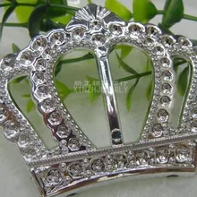 200 шт/партия Высококачественная пластиковая пряжка круглая корона в форме сердца для свадебного чехла стул спандекс декоративные пряжки для ленточного стула