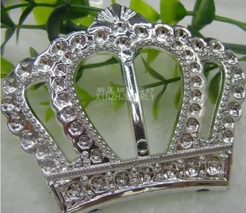 

200pcs/lot High Quality Plastic Buckle Round Crown Heart Shape For Wedding Cover Chair Spandex Decoration Buckles For Band Chair