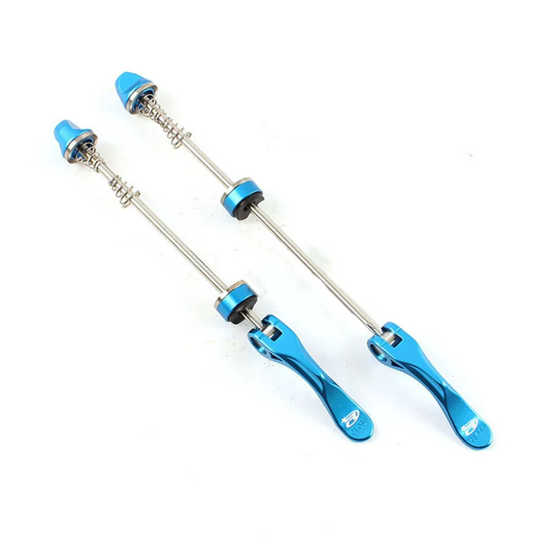 

2Pcs MTB Road Bike Wheel Locking Security Quick Release Skewer Anti Theft Skewer Front/Rear Aluminum Alloy Hub 304 stainless