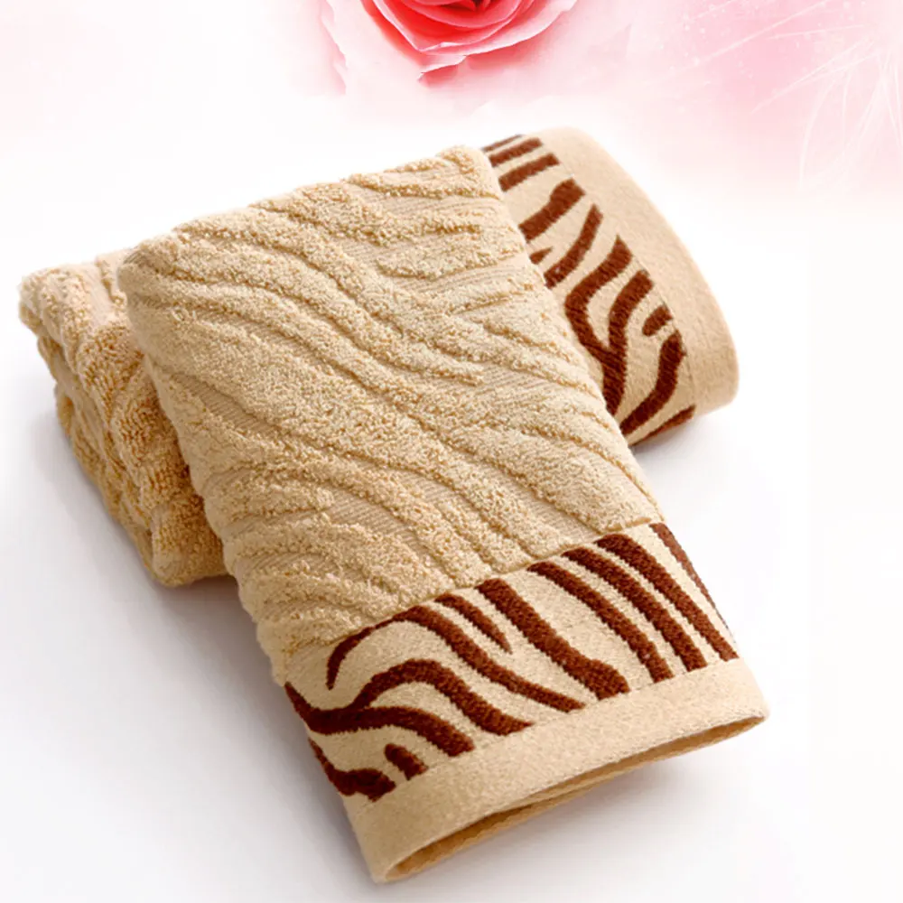

Tiger Pattern Bamboo Fiber Bath Towel Washcloth Tiger Pattern Home Soft Hand