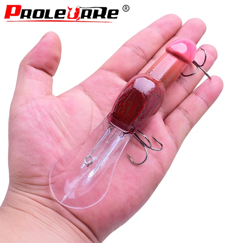 Proleurre 1 шт. новая модель рыболовной приманки 14 см/27g пенис Minnow Swimbait забавная