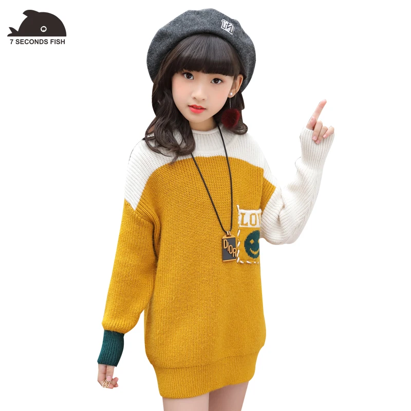 

pull bebe fille 2019 spring cotton cartoon long sleeve 4-12 years girl cardigan children long sweater