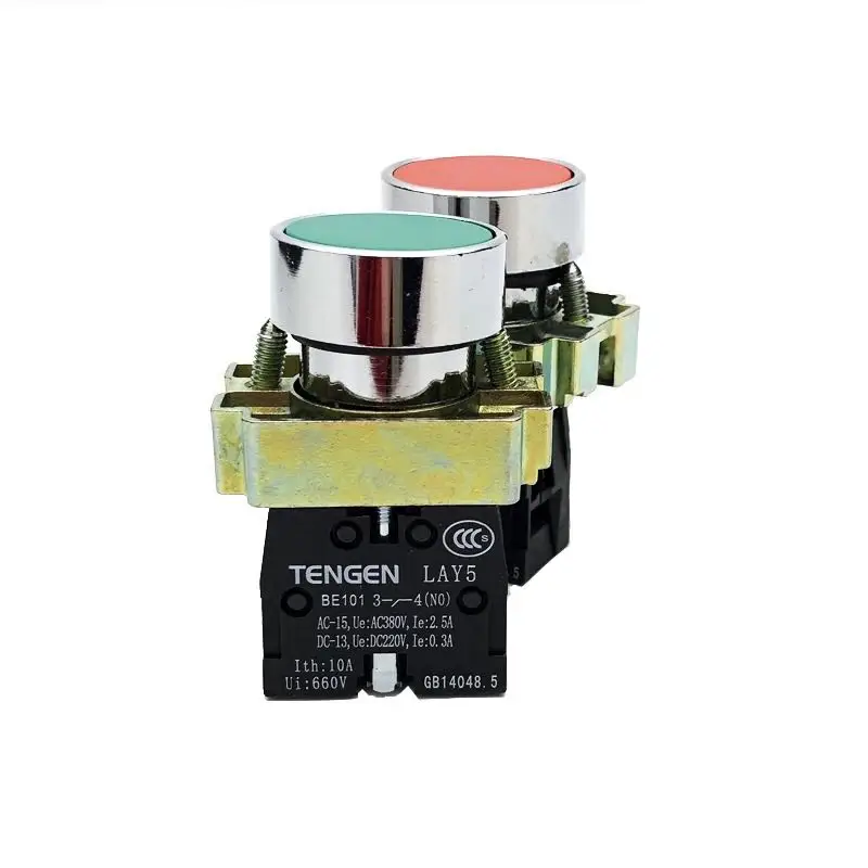 

LAY5-BE101 ZB2-BA42 NC Normally Closed Red Sign Momentary Push Button Switch 22mm