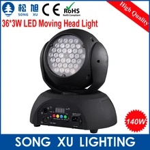 Профессиональный светодиодный свет диско 36*3w led rgb пучка движущихся головного света для dj клуб бар партии/sx-mh3603a