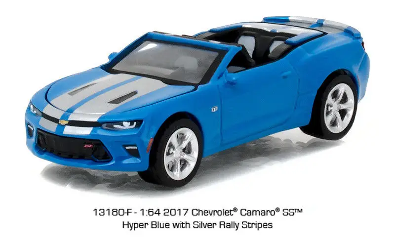 Игрушечный автомобиль Chevro let Camaro SS с зеленым светом 1:64 2017 игрушечный из сплава