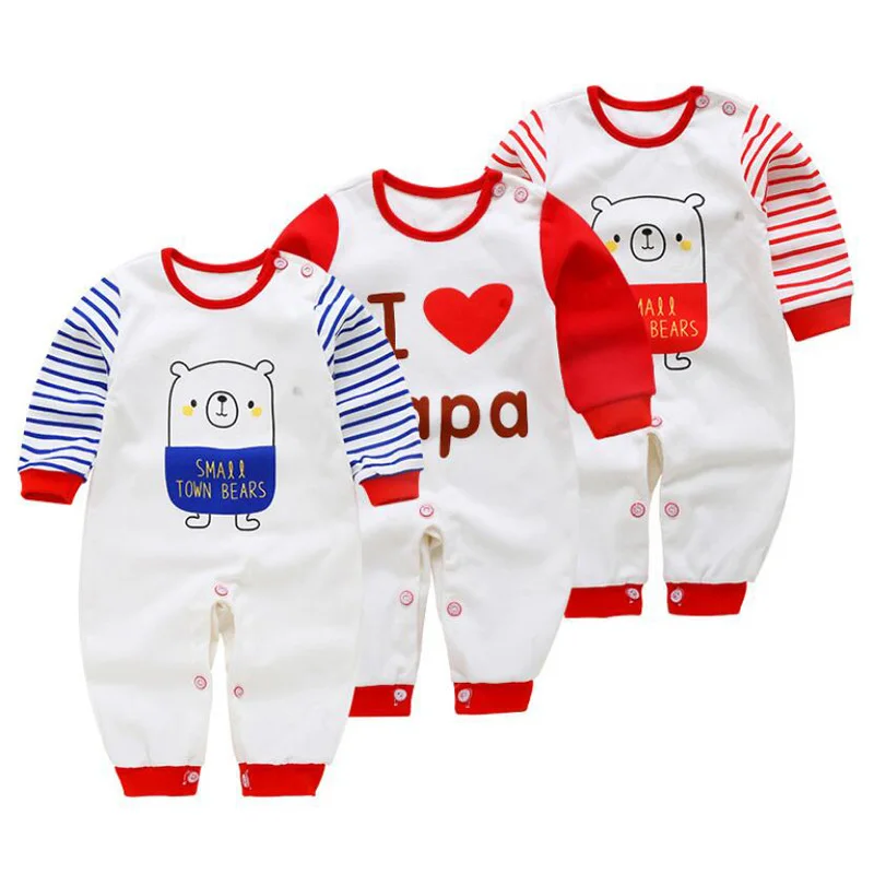 3 шт./компл. новорожденный Детский комбинезон для мальчика костюм для подвижных игр, одежда из хлопка, милый комбинезон для младенцев, комбинезон для девочек, комбинезон Костюмы для от 0 до 12 месяцев - Цвет: C6163C