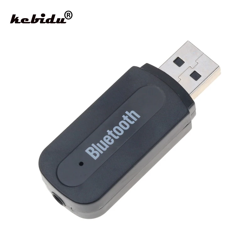 

kebidu Mini USB Wireless Bluetooth Stereo Music Receiver Dongle 3.5mm Jack Audio Cable for Speaker for iPhone 6 plus