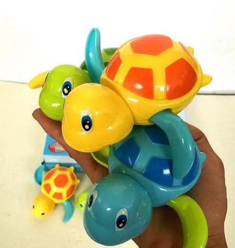 Винтажные заводные игрушки, бассейн, черепаха, Детская ванная комната, Детские милые морские животные Черепаха для новорожденных, заводная игра для воды