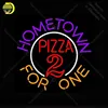 Neon Sign for Home town Pizza for One Neon Bulb Sign Display Beer Bar Light up wall sign Handcrafted Room Custom nein sign Lamp