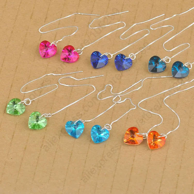 Женские серьги подвески из серебра 925 пробы с резьбой|earrings party|silver jewelry 925925 sterling |
