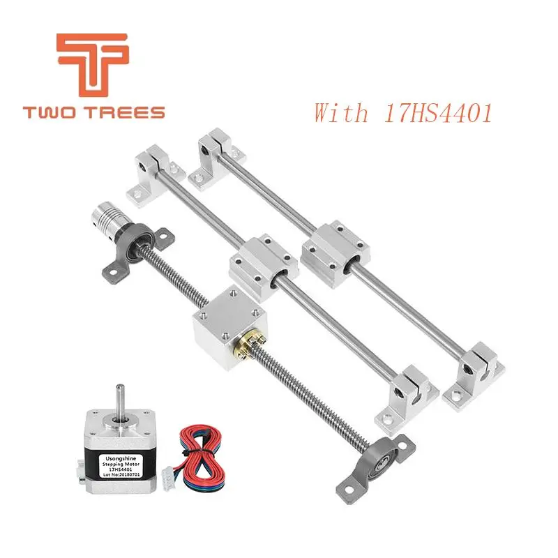

3D Printer BLV guide rail sets T8 Lead screw length 200mm + linear shaft 8*200mm+KP08 SK8 SC8UU+nut housing +coupling + 17HS4401
