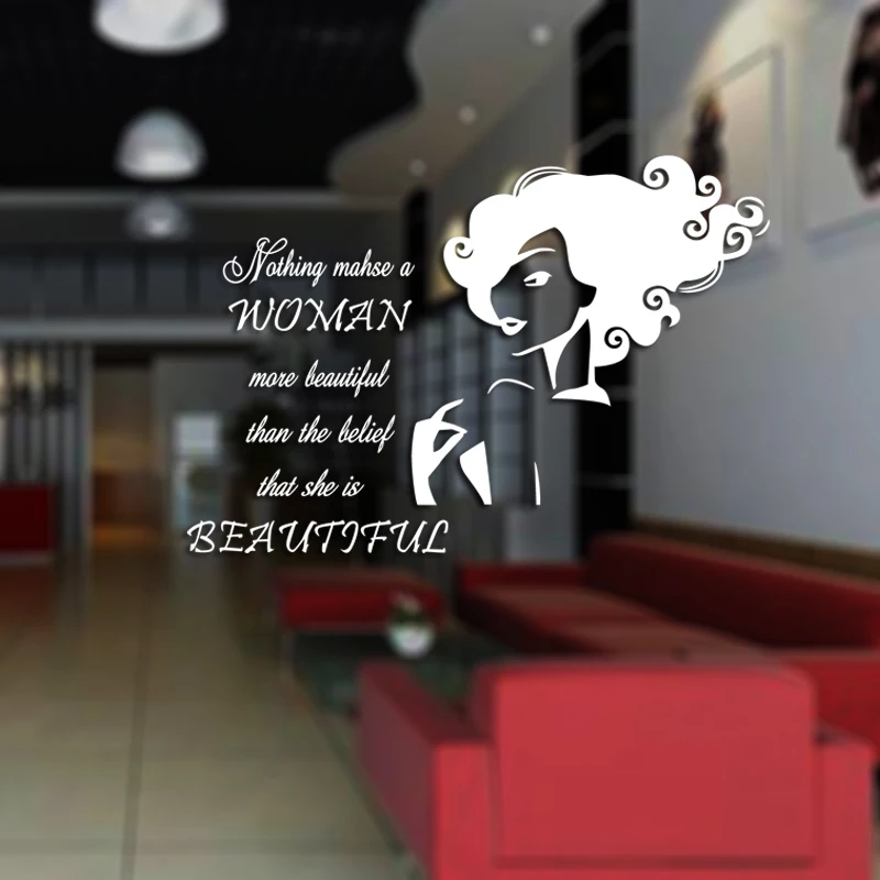 Парикмахерская Наклейка на стену ножницы виниловые наклейки окна Декор