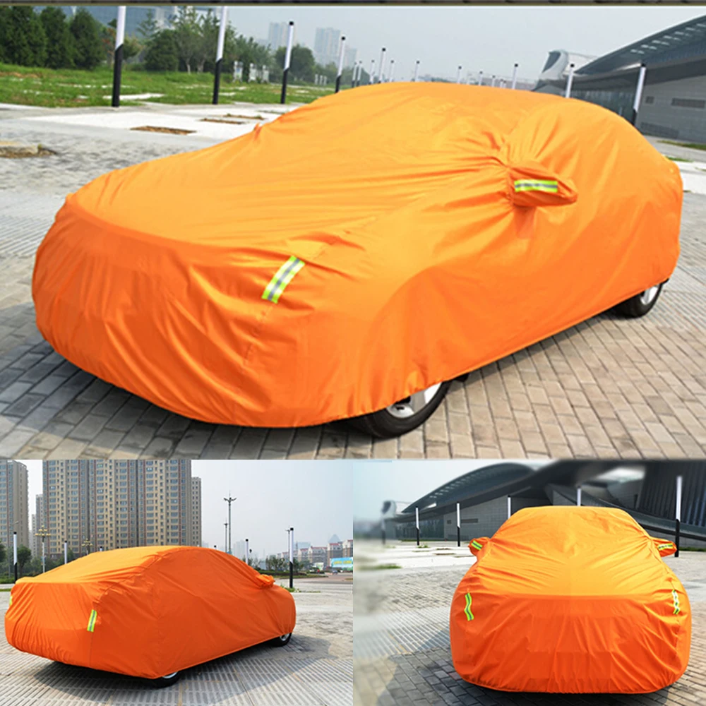 For Nissan Frontier SUV Car Cover Outdoor Water Proof Rain Sun Dust Resistant Orangein Car