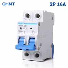 HOT SALE 2P 16A 230V 50HZ Mini Circuit Breaker MCB C16 C-type 36mm Overload And Short Circuit Protection Cutout Switch Chopper