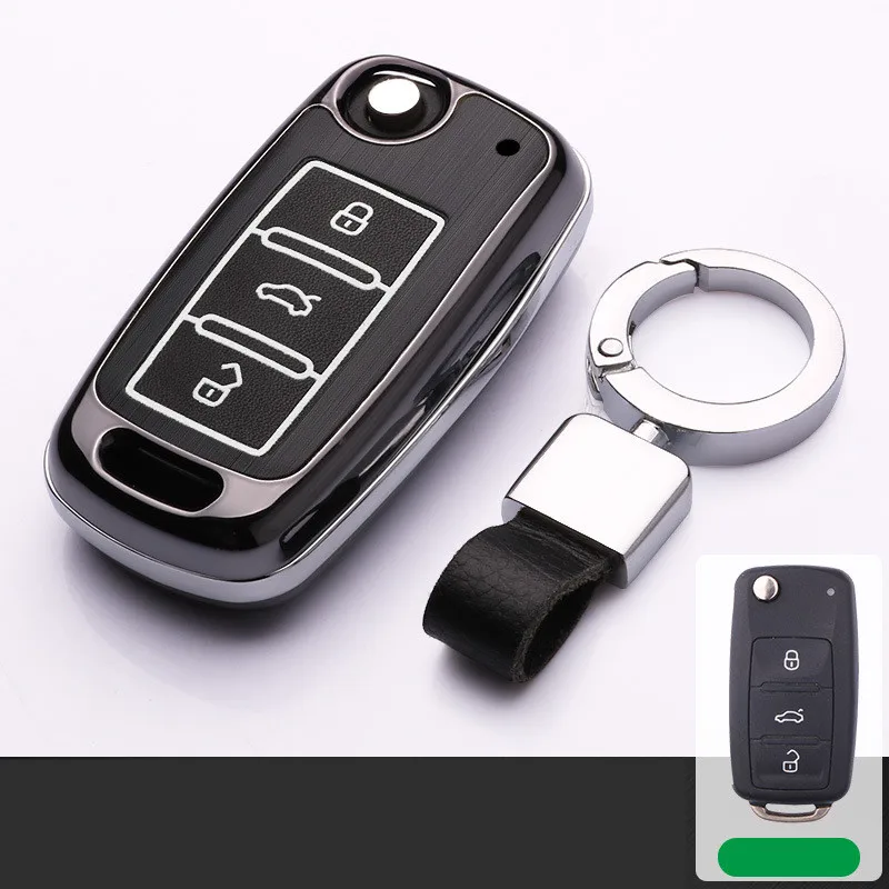 Aluminum-alloy-Car-Key-Case-for-cover-for-VW-Volkswagen-polo-passat-b5-golf-4-5 (4)