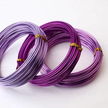 2,0 мм анодированная алюминиевая цветная проволока 3 м в форме рулона для ювелирных изделий DIY Декор художественное изготовление