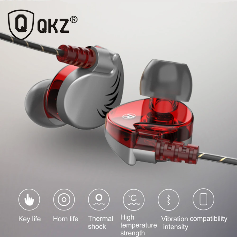 QKZ CK7 Stereo kopfhörer In-Ear Headset Ohrhörer Bass Kopfhörer Für iPhone huawei Xiaomi 35mm kopfh