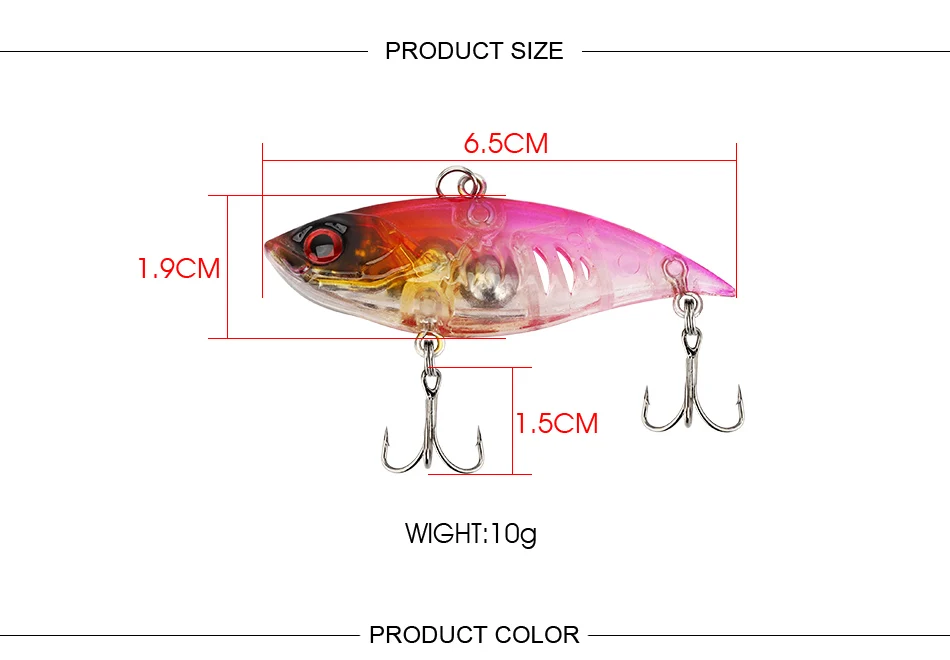 JACKFISH, 11 г/65 мм, жесткая рыболовная приманка, VIB, гремучая рыболовная приманка, Тонущая, Vibra, гремучая приманка, кривошипная приманка, Искусственные воблеры