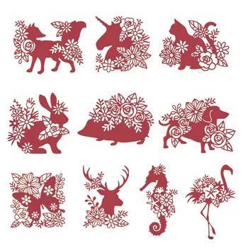 

Silhouette Butterfly Rabbit Hedgehog Flamingo Animal Metal Cutting Dies For DIY Scrapbooking Embossing Paper Card Craft New 2019