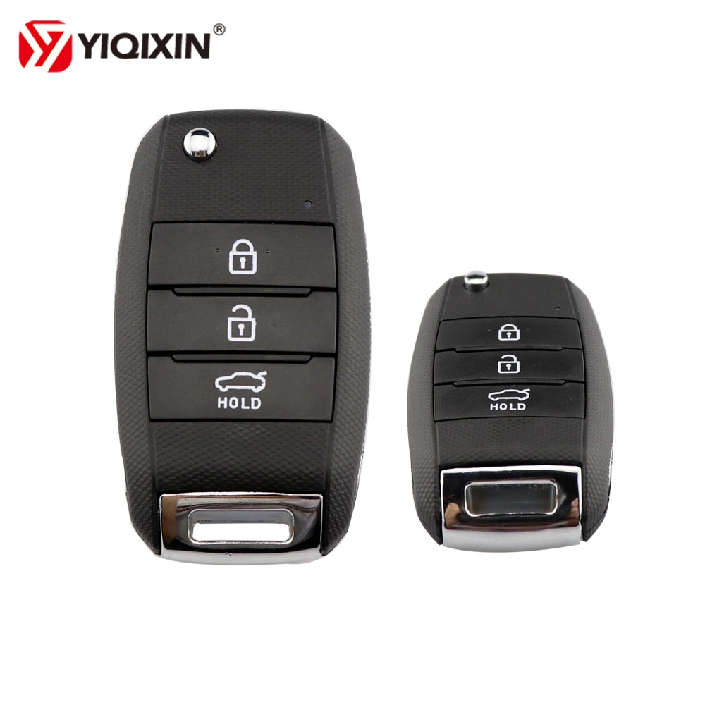 

YIQIXIN 3 Button Folding Flip Remote Car Key Shell For Hyundai Avante Santa For Kia K2 K3 K5 Rio 3 Remote Key Case