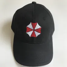 Biohazard Umbrella корпорация логотип аниме черная регулируемая шляпа Косплей бейсбольная кепка
