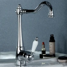 Ограниченный современный, с одной ручкой, однорычажный полированный datang медная втулка для слива горячей и холодной керамической ручкой ja5613