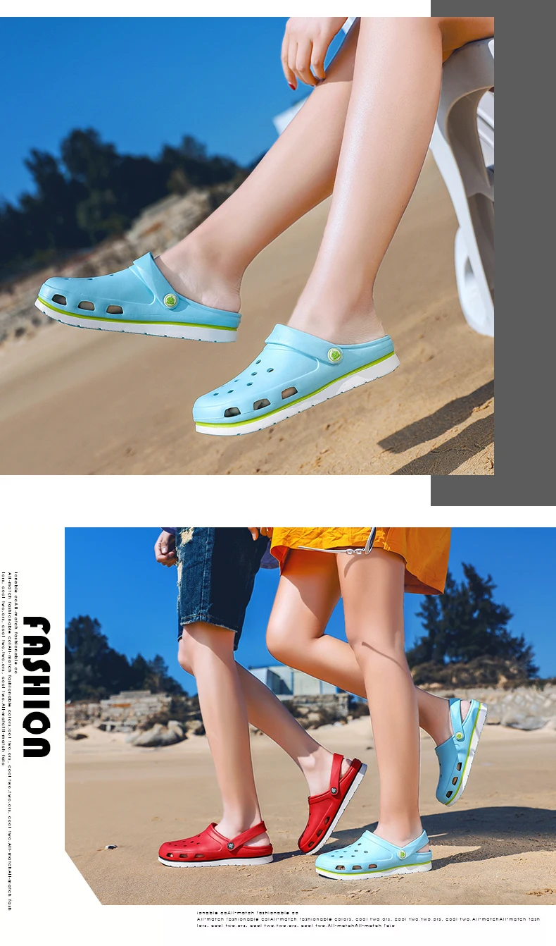 Туфли-сабо для сада; женские легкие быстросохнущие летние пляжные тапки; классические уличные сандалии Realtrees; садовая обувь