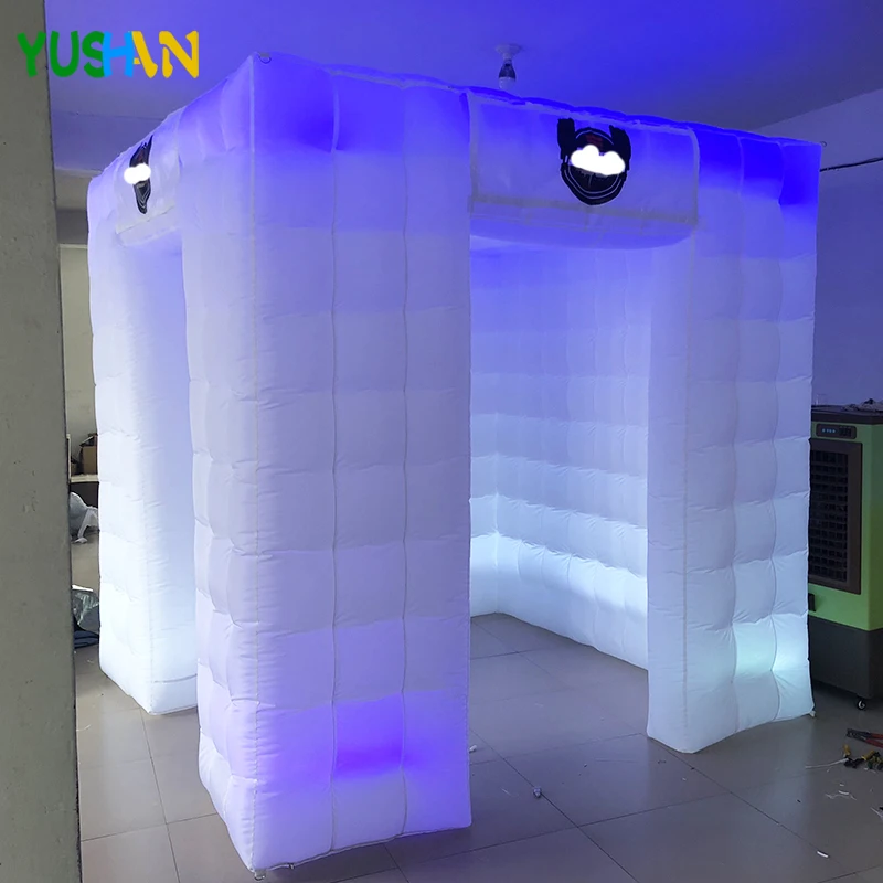Красивый Надувной Фотофон для вечеринки с RGB светодиодной лентой и логотипом