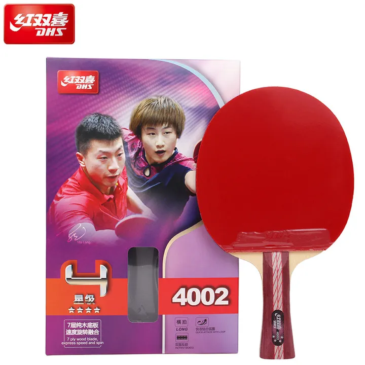Original Dhs 4002 4006 Table Tennis Racket With 4 Stars Pimples In Rubbers Fast Attack Loop Dhs