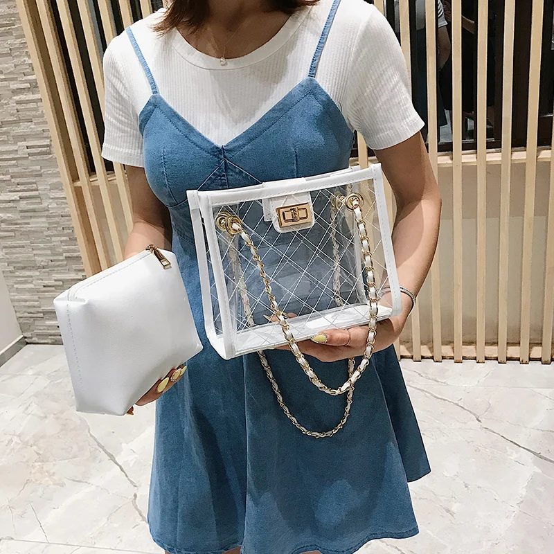 Sac сумка женская сумка прозрачная сумка из ПВХ конфетного цвета сумка дизайнерские кошельки, через плечо Bolsa