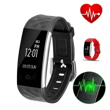 S2 SmartBand Браслет Сердечного Ритма Шагомер Сна Фитнес-Трекер Браслет Bluetooth 4.0 IP67 Водонепроницаемый Для Android IOS Телефон