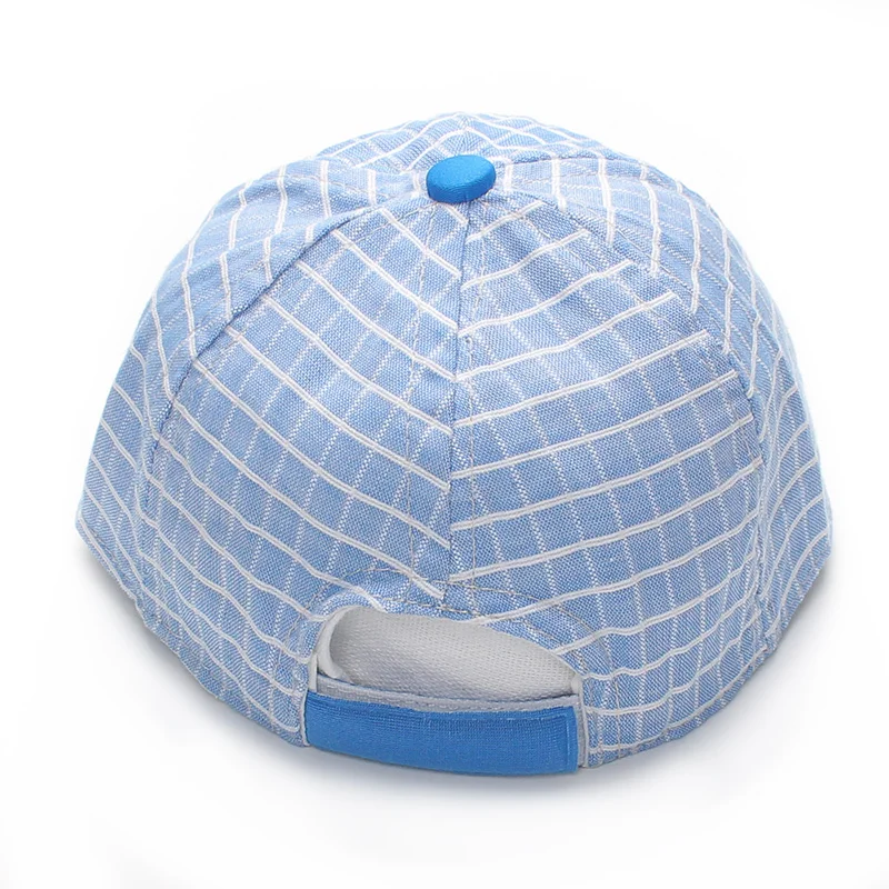 New Baby Boys Caps Cotton Boy Cap Plaid Baseball Boys Sun Hat Spring Summer Baby Hats Fashion Scissors Hand Baby Accessories (4)