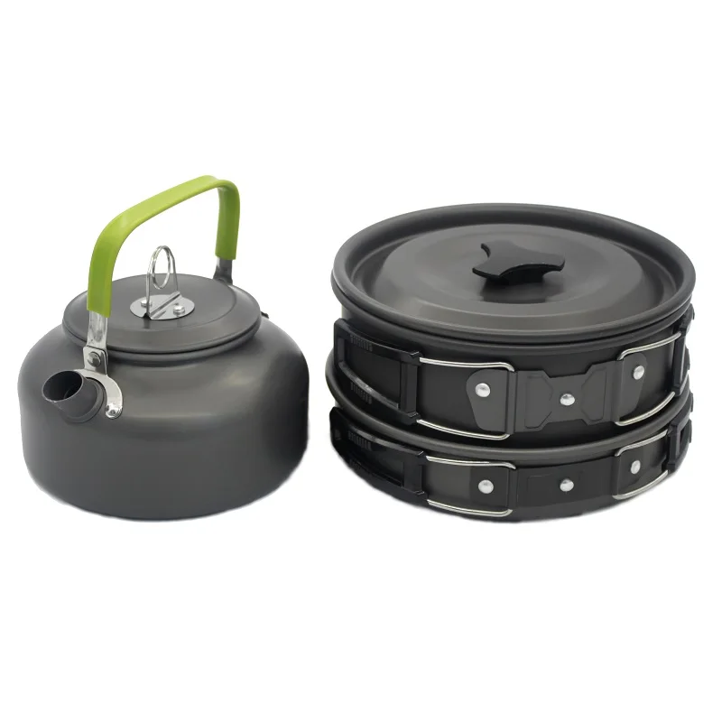3pcs Cooking Set Cookware Water Kettle Aluminum Portable Coffee Pot Teapot Travel Camping Nature Hiking Pcinic Tableware Pan 3pcs Cooking Set Cookware Water Kettle Aluminum Portable Coffee Pot Teapot Travel Camping Nature Hiking Pcinic Tableware Pan