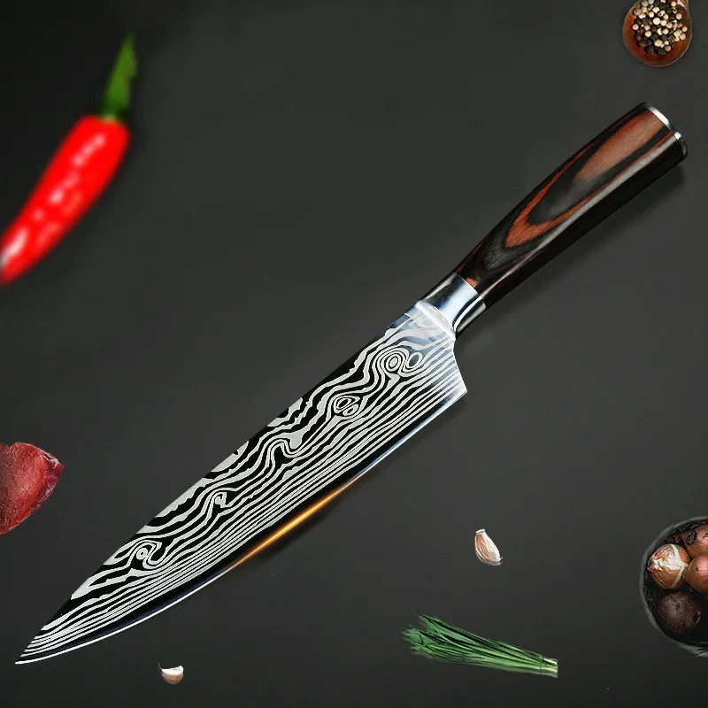 

Chef Multi-function Cooking Knife Damascus Grain Steel Sashimi Knife Slice Chef Knife ZP01041052