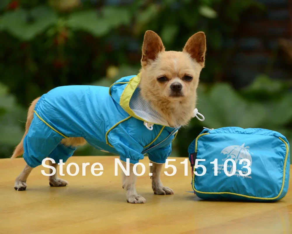 Большая распродажа двойной слой собака плащ Одежда для маленьких собак водонепроницаемый ПЭТ плащ-дождевик комбинезон низкая цена xs-xl