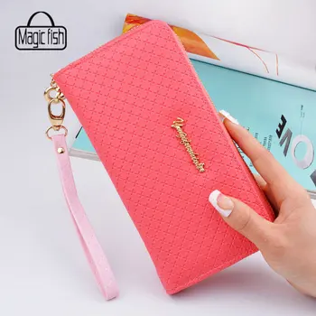 

2018 Lady Long Zipper Wallet Simple Money Women's Handbag Coin Purse A9843/L