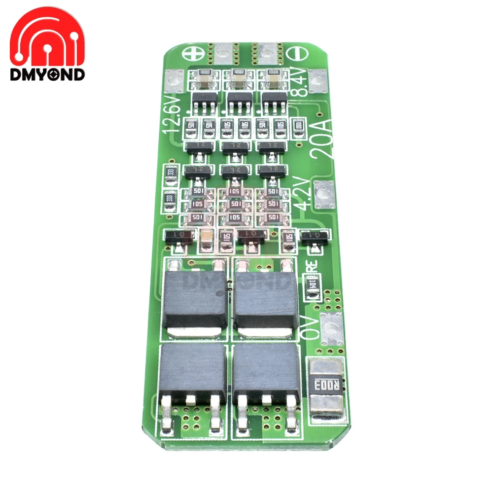 Защитная плата PCB BMS зарядного устройства для литий ионной литиевой батареи 3 S