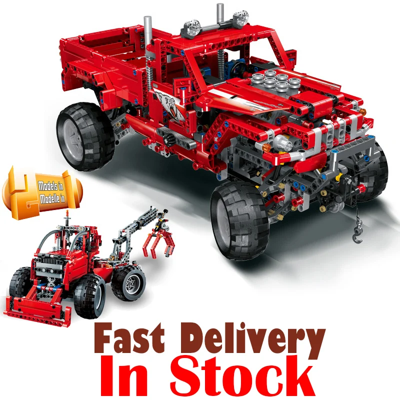 

LELE 38038 Customised Pick-Up Technic Model Building Blocks Bricks Toys Enlighten For Boys oyuncak Compatible legoINGly 42029