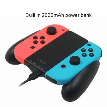 

Chargeable Stand Holder for Nintend Switch nintendoswitch NS Joy-Con Charging Dock Station Charger with 2000mah powerban