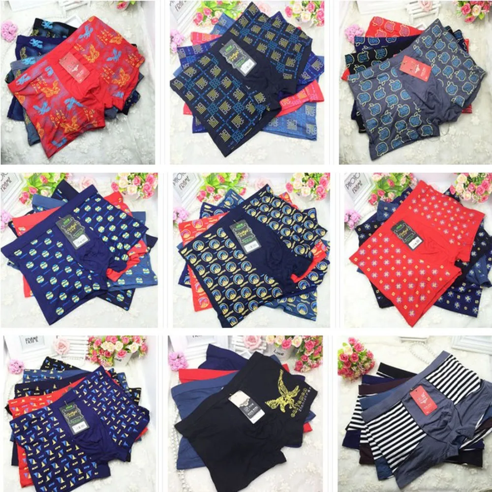 5pcs Lot Cotton Boxer Shorts Male Panties Comfortable Breathable Men's Boxers Underwear Plus size XXL XXXL 4XL 5XL 6XL 7XL 2
