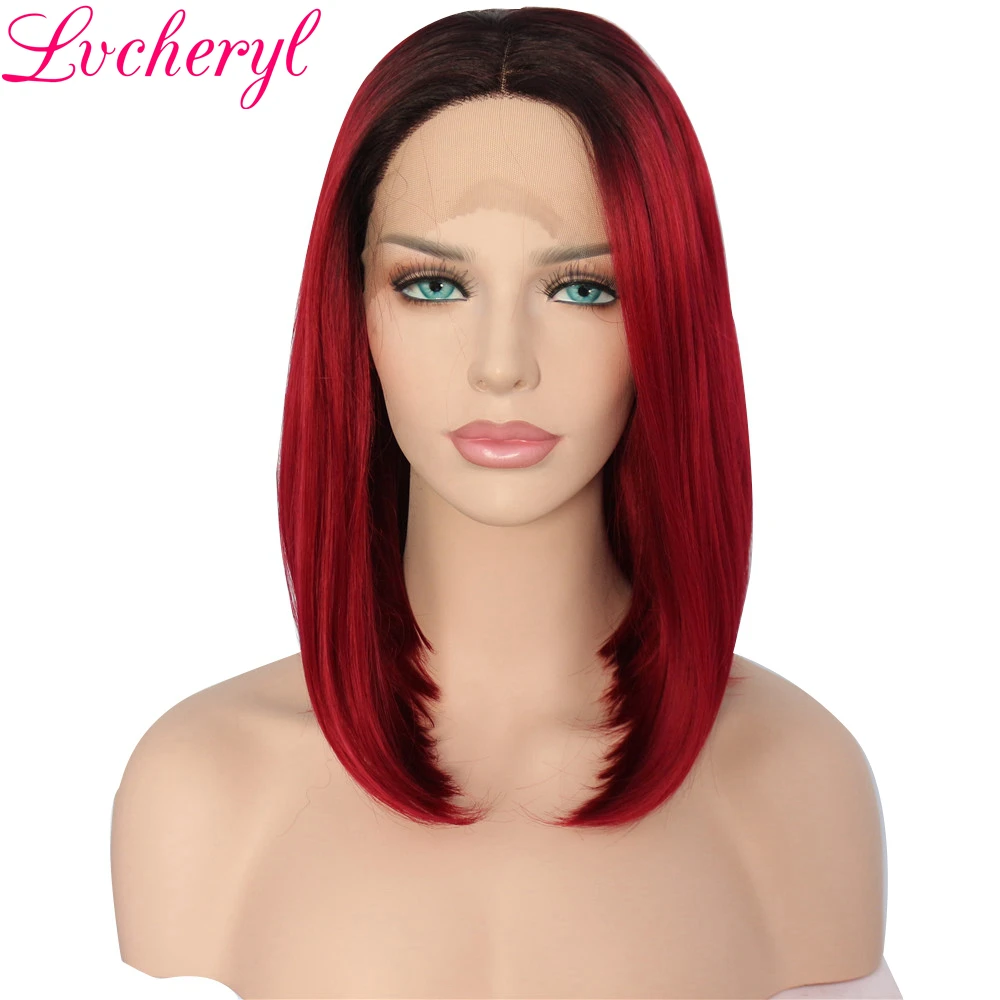 Aliexpress.com : Buy Lvcheryl Hand Tied Ombre Black To Red Short BOB ...