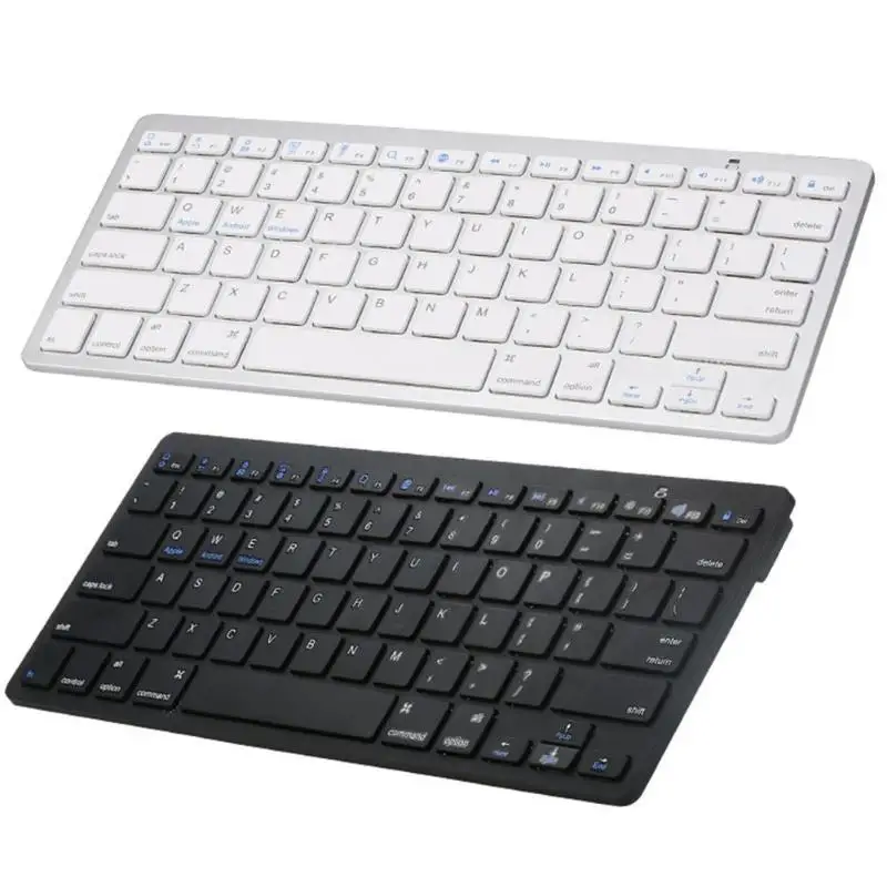 Professional Ultra-slim Wireless Bluetooth3.0 78 Keys Keyboard for Phone Tablet Computer save energy