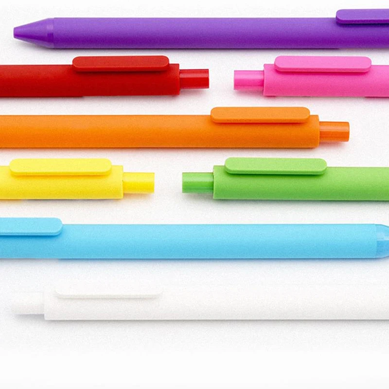 Оригинальная гелевая шариковая ручка Xiaomi mijia KACO, шариковая ручка для школы, Официальный знак, радужная ручка, 12 шт., цветные чернила