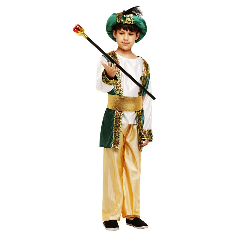 Детский костюм для мальчиков «арабский принц» Детский маскарадный костюм на Хэллоуин «арабский король» маскарадный костюм нарядное платье для мальчиков, ролевые игры