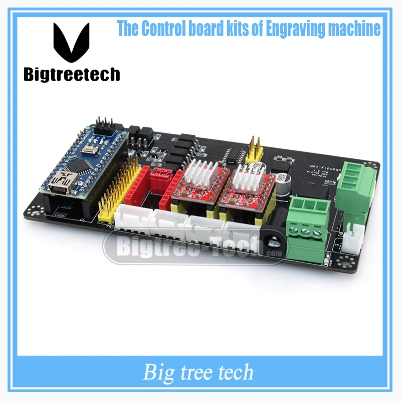 CNC Engraving Electronic Control Panel Three Axis Stepper Motor Drive Controller Motherboard with A4988 Nano 3