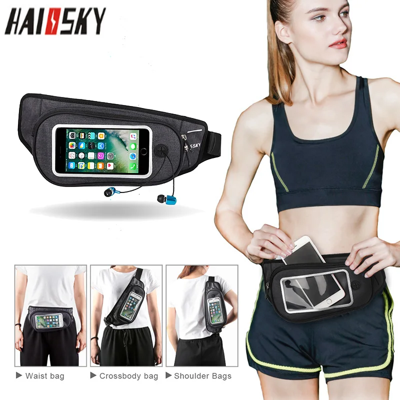 HAISSKY спортивная сумка для бега чехол двухслойный женский поясной ремень