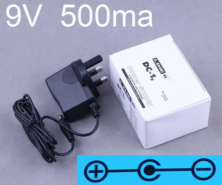 

Switching power supply adapter line6 DC-1g 9V 500MA UK for Relay G30 & G50