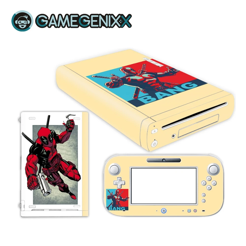 

GAMEGENIXX Skin Sticker Vinyl Decal Protective Wrap Cover for Nintendo WiiU - Deadpool