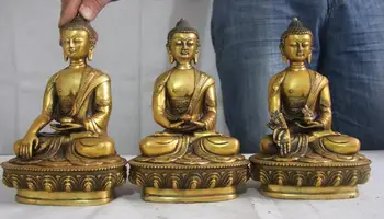 

Tibet buddhism bronze copper three Sakyamuni Shakyamuni tathagata buddha statue Discount 55%